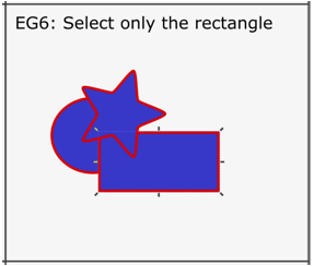 selected rectangle